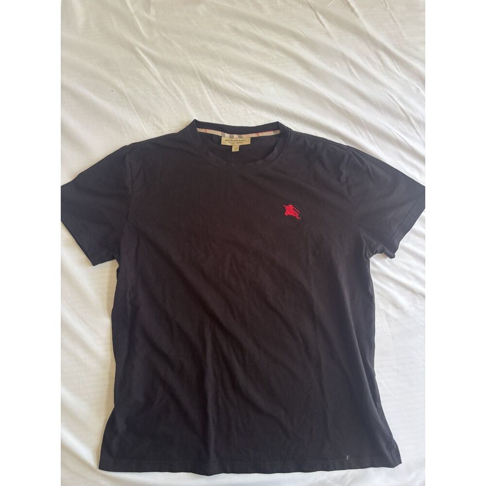 Burberry Black and Red Logo Tee